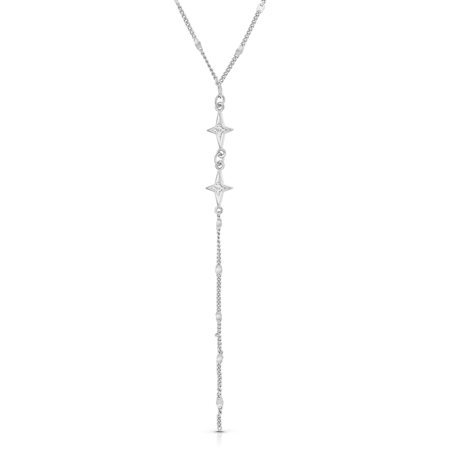 Sterling Silver Large Pearl Drop Lariat Necklace | Lily & Roo | Wolf &  Badger